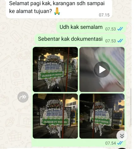 Pengiriman Papan Bunga Selamat Ngareanak Singorojo